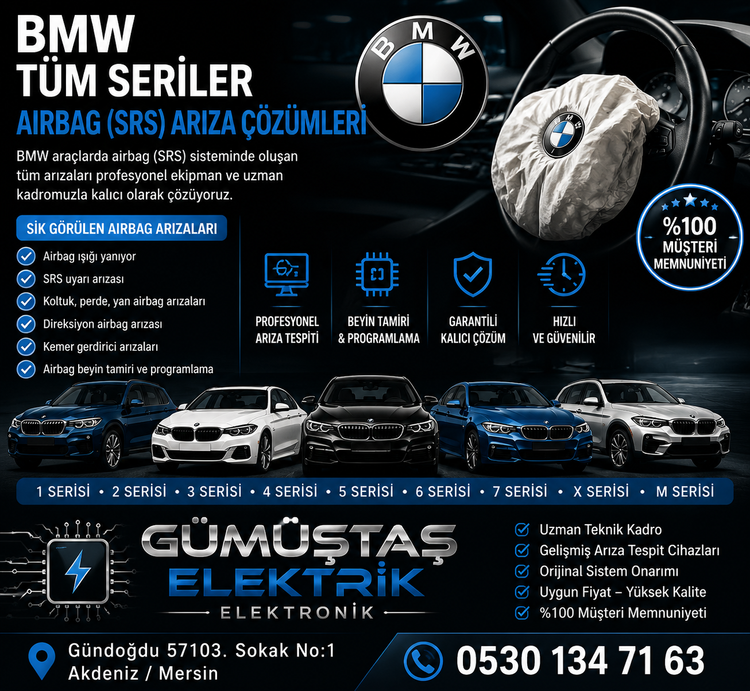 BMW airbag arıza ışığı 